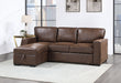 U0203 - Reversible Pullout Sofa Bed - Coffee