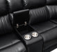 U22 - 3 Piece Power Reclining Sectional With Screen - Black - alternate view 2