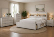 Sadie / Mariah - 5 Piece Queen Bedroom Set (Bed, Dresser & Mirror, Nightstand, Chest) - Beige
