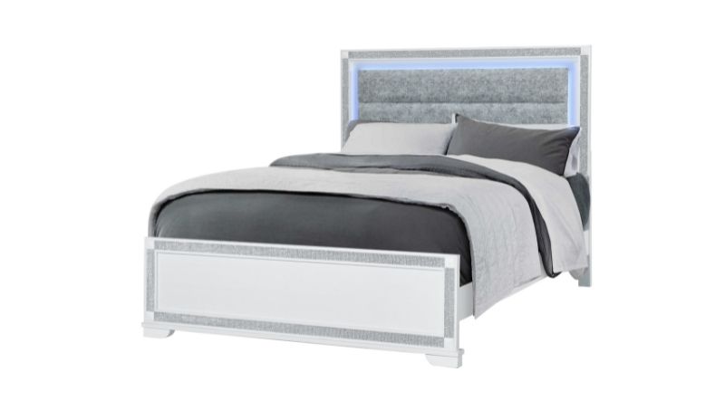 Soleil - Queen Bed - White - alternate view 3
