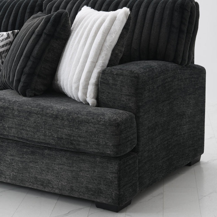 U257 - 3 Piece Sectional - Dark Gray - alternate view 2