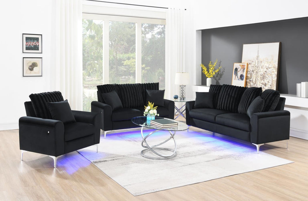 U480 - Sofa & Loveseat - Black