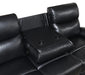 U184 - Motion Loveseat - Black - alternate view 4