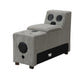 U243 - 6 Piece Sectional (2 Armless Chairs, 1 Console, 1 Right Chaise, 1 LAF Seat, 1 Wedge) - Gray - alternate view 4
