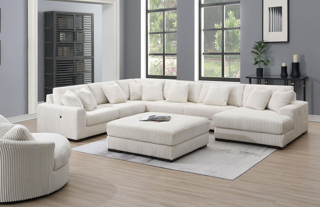U244 - Ottoman - Ivory - alternate view 4