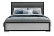 Amelia - Full Bed With LED - Gray / Black - alternate view 2