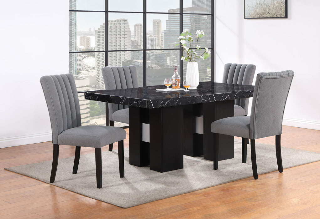 D03 - Dining Table - Black - alternate view 3