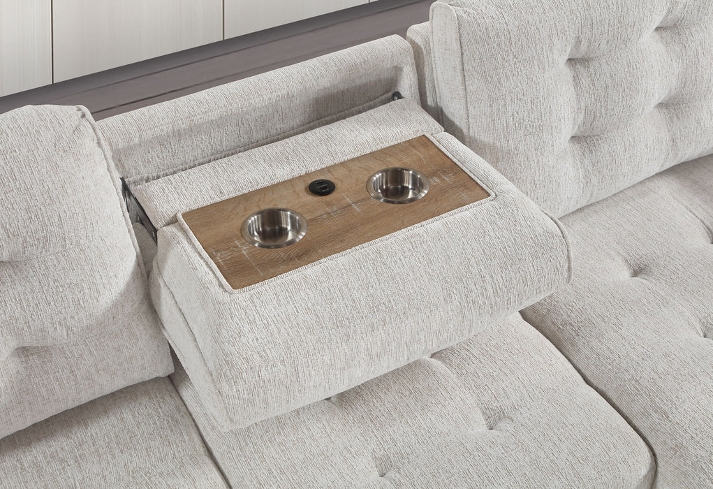 U0707 - Reversible Sofa Bed - Beige - alternate view 2