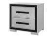 Amelia - 5 Piece King Bedroom Set With LED - Gray Black - alternate view 3