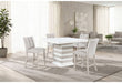 D2507 - Bar Table With Hidden Storage In The Base - White - alternate view 3