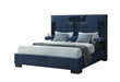 Oscar - King Bed Without Wood Trim - Navy Blue - alternate view 2