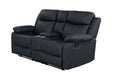 U6026 - Reclining Sofa With LED - Black - alternate view 2