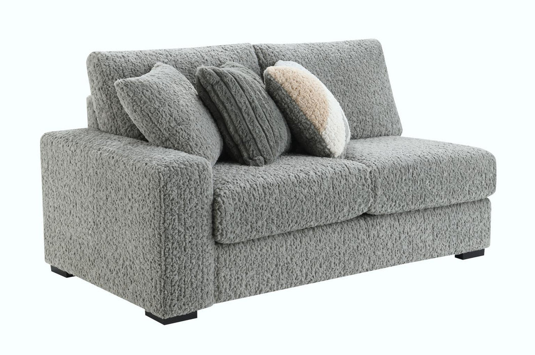 U282 - 6 Piece Setional With Right Chaise (1 LAF + 1 Wedge + 2 Armless Chair + 1 Console + 1 RAF Chaise) - Gray - alternate view 4