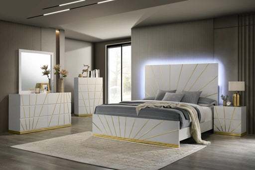 B205 - Dresser - White / Gold - alternate view 2