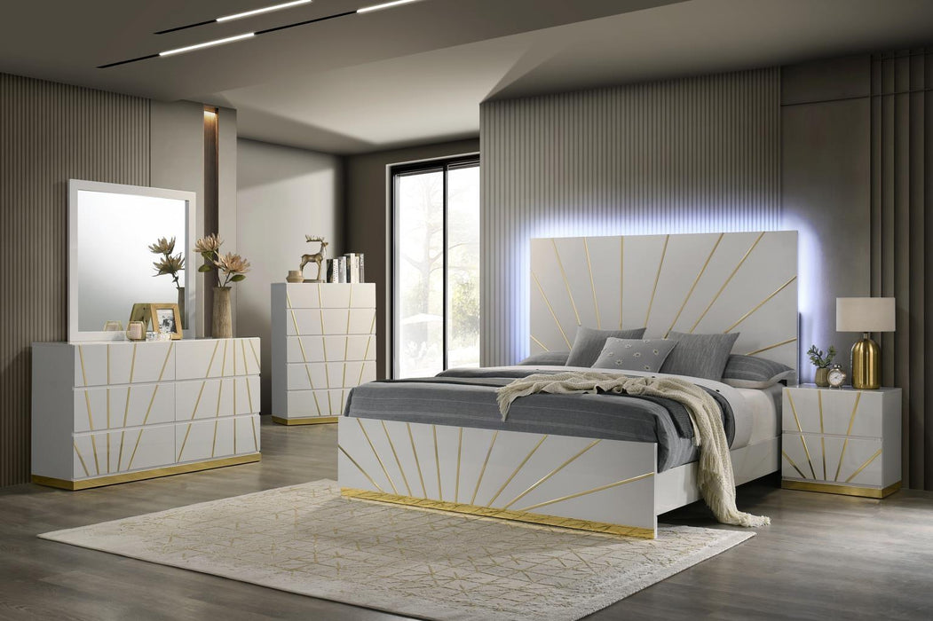 B205 - Chest - White / Gold - alternate view 2