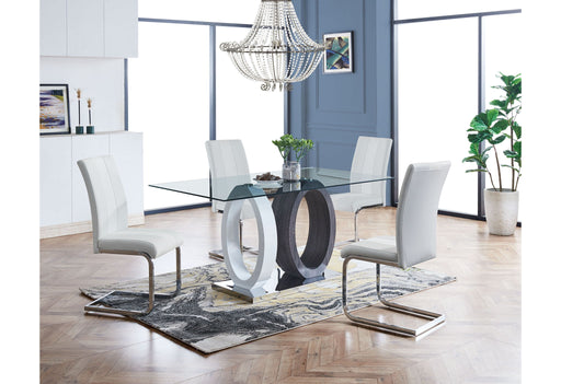D1628 - 7 Piece Dining Room Set (Dining Table And 6 Dining Chairs) - White - alternate view 2
