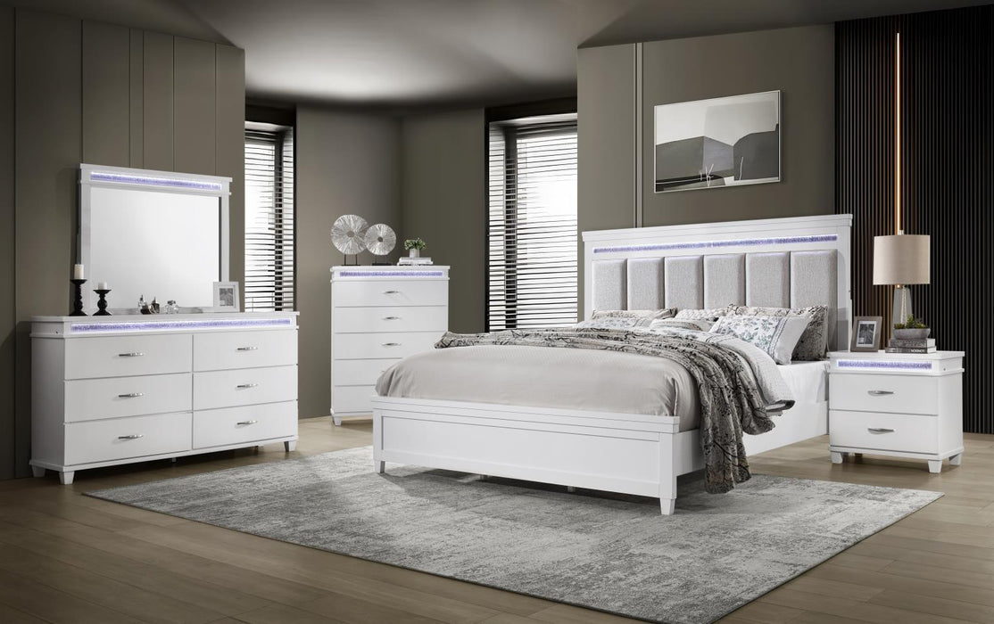 B230 - LED Nightstand - White - alternate view 3