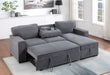 U0203 - Reversible Sofa Bed - Light Gray - alternate view 4
