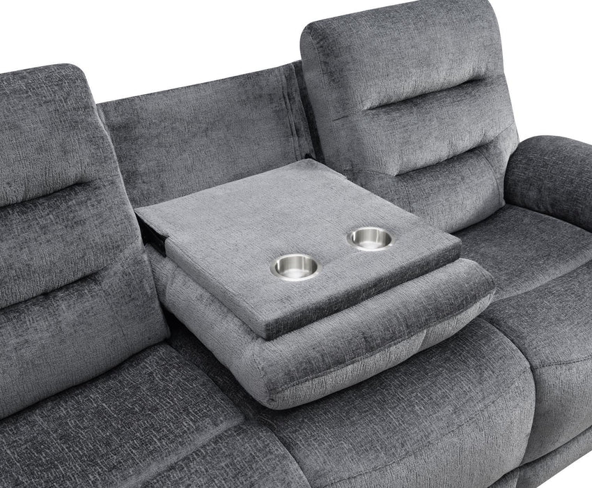 U152 - Motion Sofa With Drop Down - Gray - alternate view 3