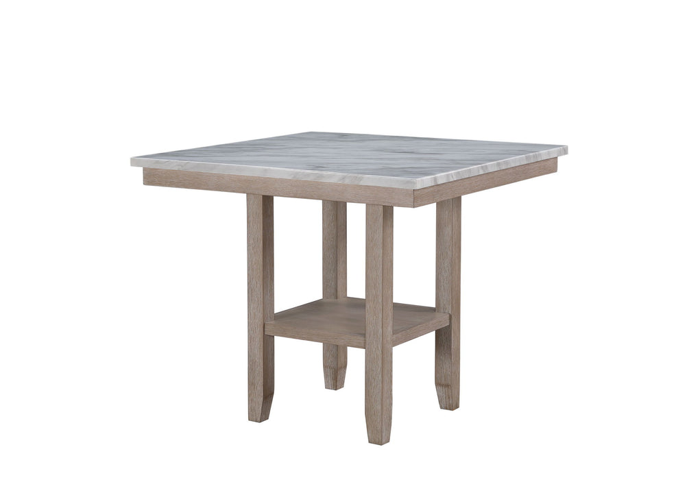 D4010 - 5 Piece Dining Room Set (D4010 Bar Table With 4 D1622 Bar Stools) - Natural / White - alternate view 2