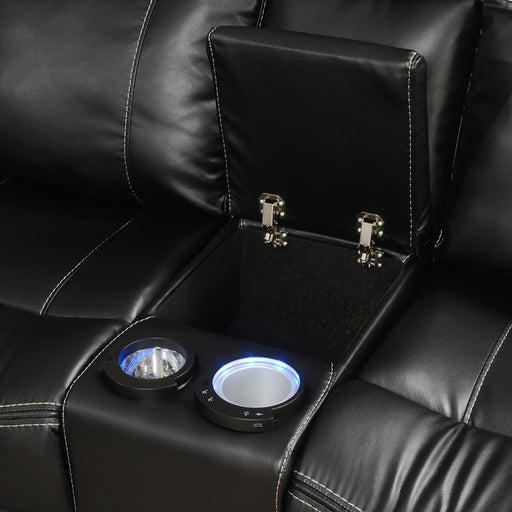 U35 - 3 Piece Power Reclining Sectional (2 Power) - Black - alternate view 2