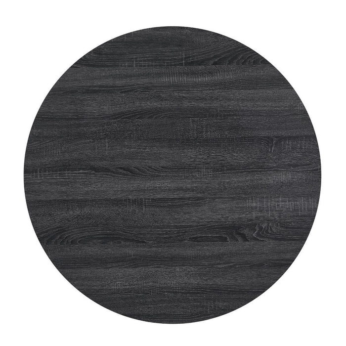 D182 - Round Dining Table - Black - alternate view 2