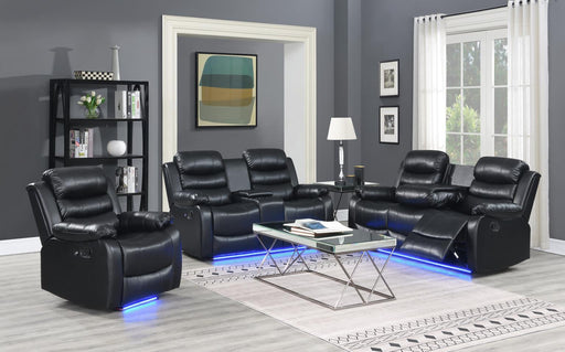 U154 - Motion LED Sofa - Black - alternate view 2