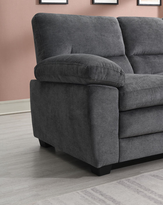 U530 - Sofa - Charcoal - Gray - alternate view 4