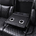 U70 - Power Reclining Sofa With Power Headrest, Reading Light, Massage, Heat, Ambient Lighting - Black - alternate view 3