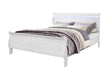 Charlie - 4 Piece King Bedroom Set (King Bed With LED, Dresser, Mirror And Nightstand) - White - alternate view 3