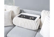 U0204 - Reversible Pullout Sofa Bed - Light Gray / White - alternate view 4