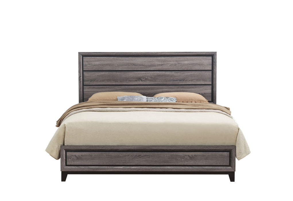 Kate - 5 Piece Queen Bedroom Set - Gray - alternate view 4