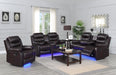 U155 - Motion LED Sofa - Brown - alternate view 2