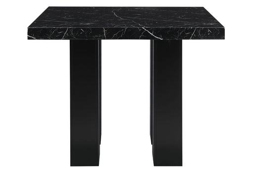 D04 - 7 Piece Dining Room Set (Black Bar Table And 6 Bar Stools) - Black - alternate view 2
