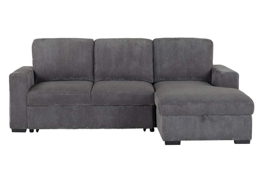 U2660 - L Shape Sectional Without Pull Out Sofa Bed - Gray - alternate view 2