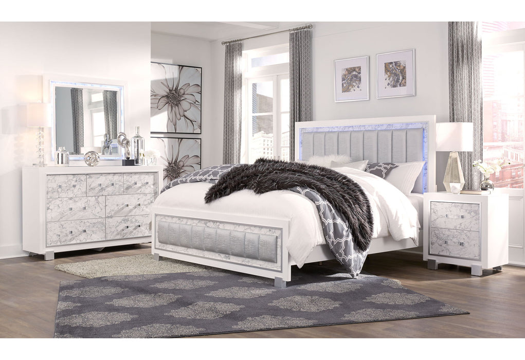 Santorini - Queen Bed - White - alternate view 2
