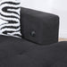 U274 - 3 Piece Sectional With USB (Type A+C) - Black - alternate view 3