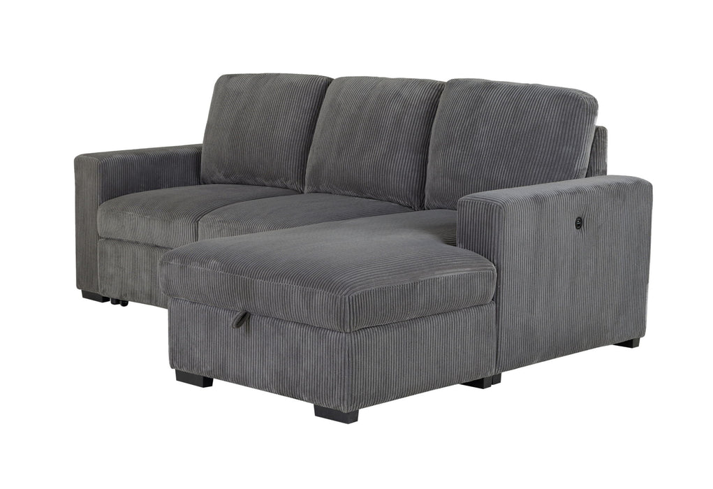 U2660 - L Shape Sectional Without Pull Out Sofa Bed - Gray - alternate view 3