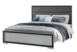 Amelia - Full Bed With LED - Gray / Black