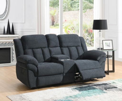 U179 - Motion Loveseat - Charcoal Gray