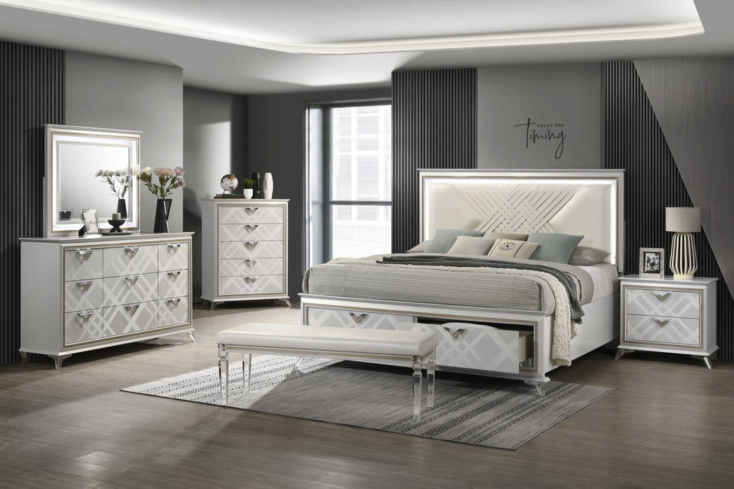 B026 - Nightstand - White - alternate view 4