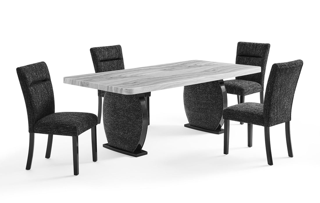 D2502 - Dining Table - Black / Gray - alternate view 4