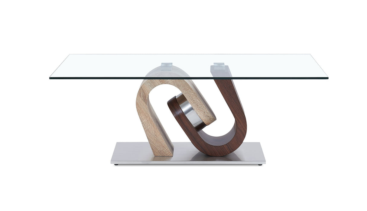 T4126 - Coffee Table - Dark Brown / Oak - alternate view 3