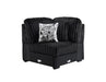 U259 - Corduroy Power Reclining 4 Piece Sectional With 2 Wireless Charger - Black - alternate view 4