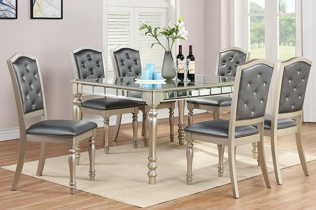 D110 - Dining Table With Extension - Pearl Silver - alternate view 3