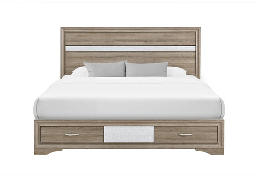 Seville - Queen Bed - Brown / Natural