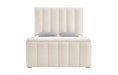 Serenity - Queen Bed With Speaker, TV Lift, Fireplace - Cream - alternate view 4