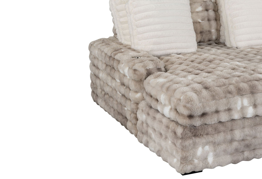 U8292 - Lounger Sofa With USB - Gray - alternate view 4