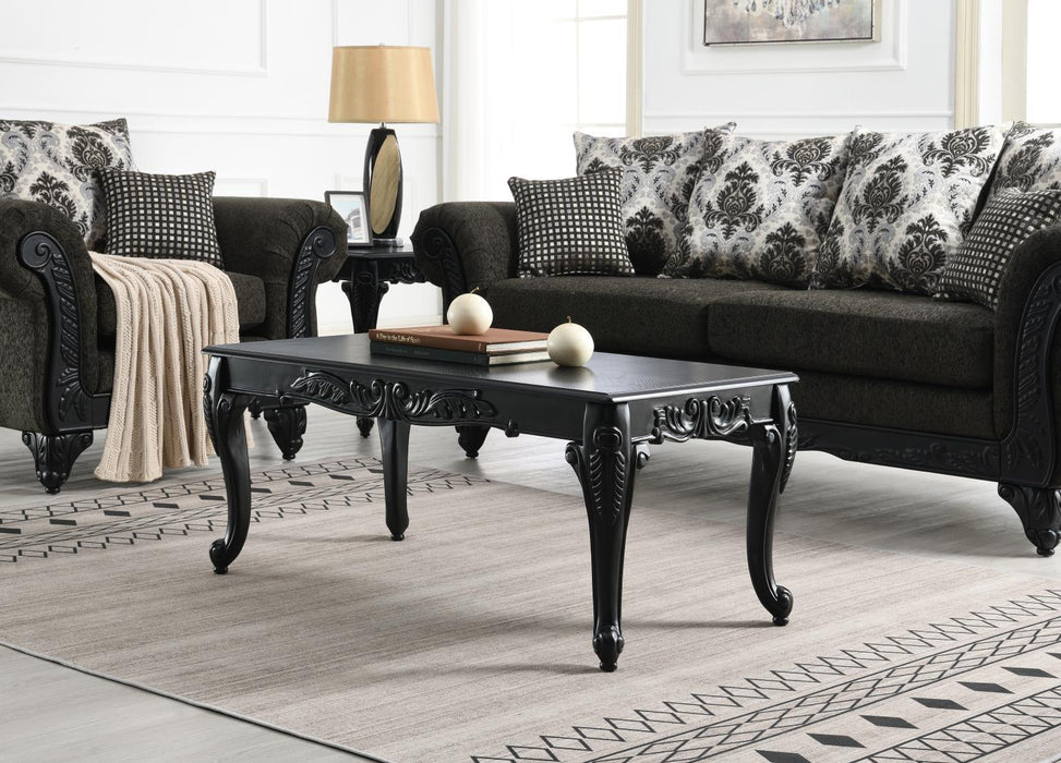 T208 - Coffee Table & 2 End Tables - Black - alternate view 3