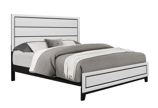 Kate - 4 Piece Queen Bedroom Set (Queen Bed, Dresser, Mirror, Nightstand) - White - alternate view 2